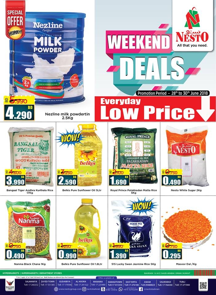 Nesto Supermarket Great Weekend Deals In Bahrain