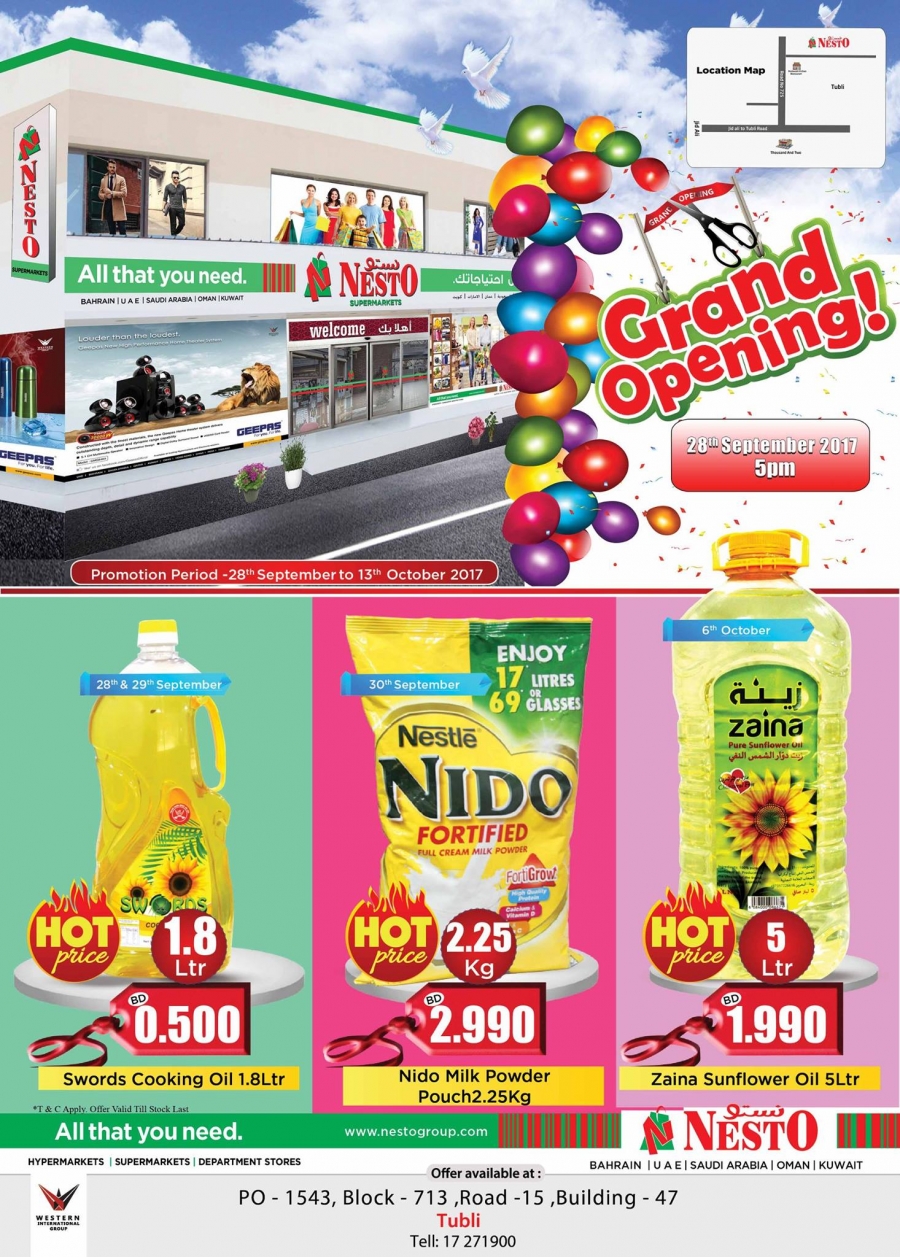 Nesto Grand Opening Offers