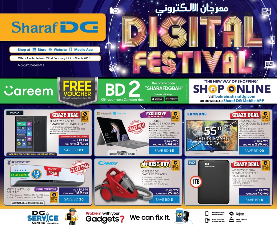 Sharaf DG Digital Festival Offers
