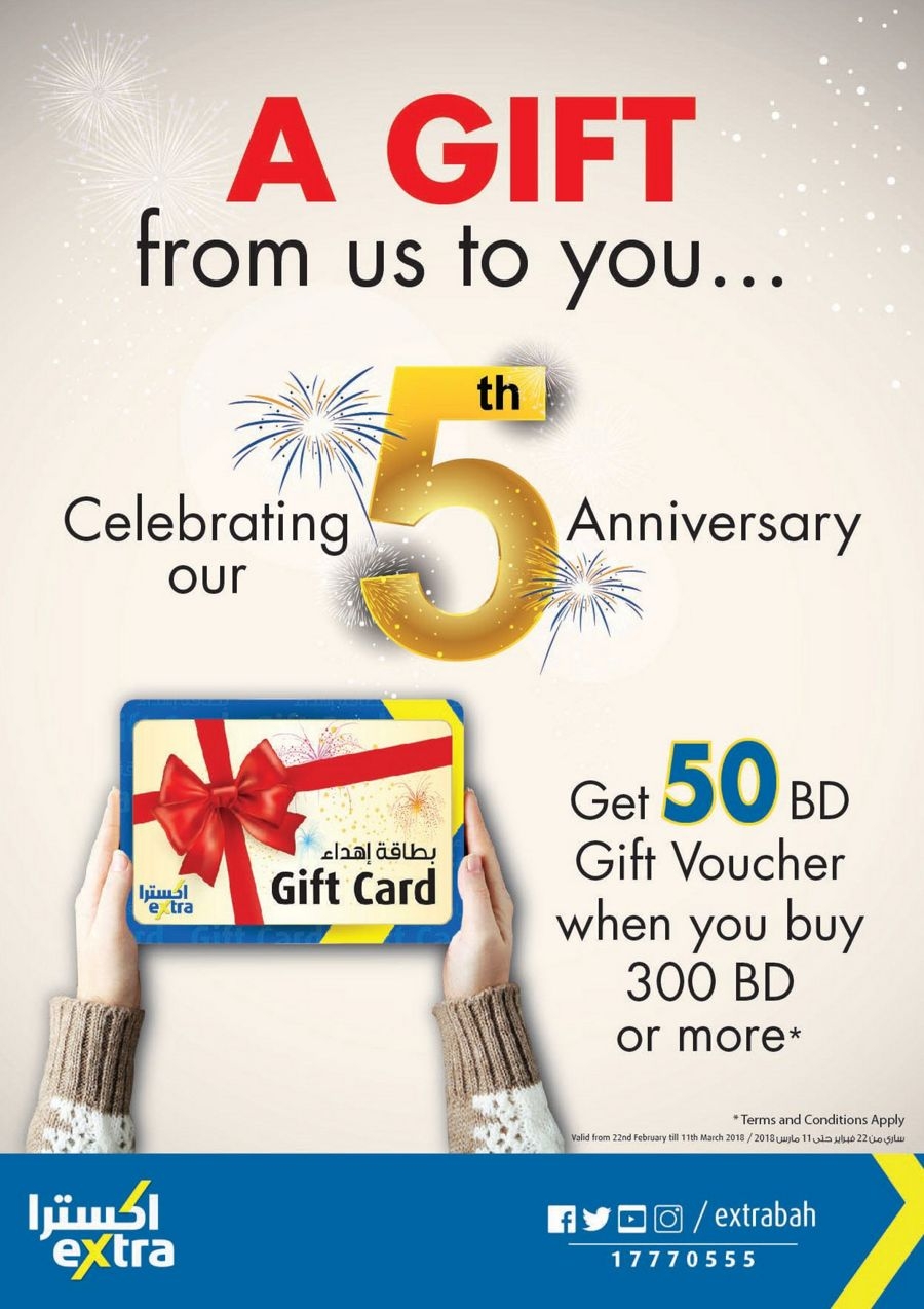 Extra Stores Anniversary Offers