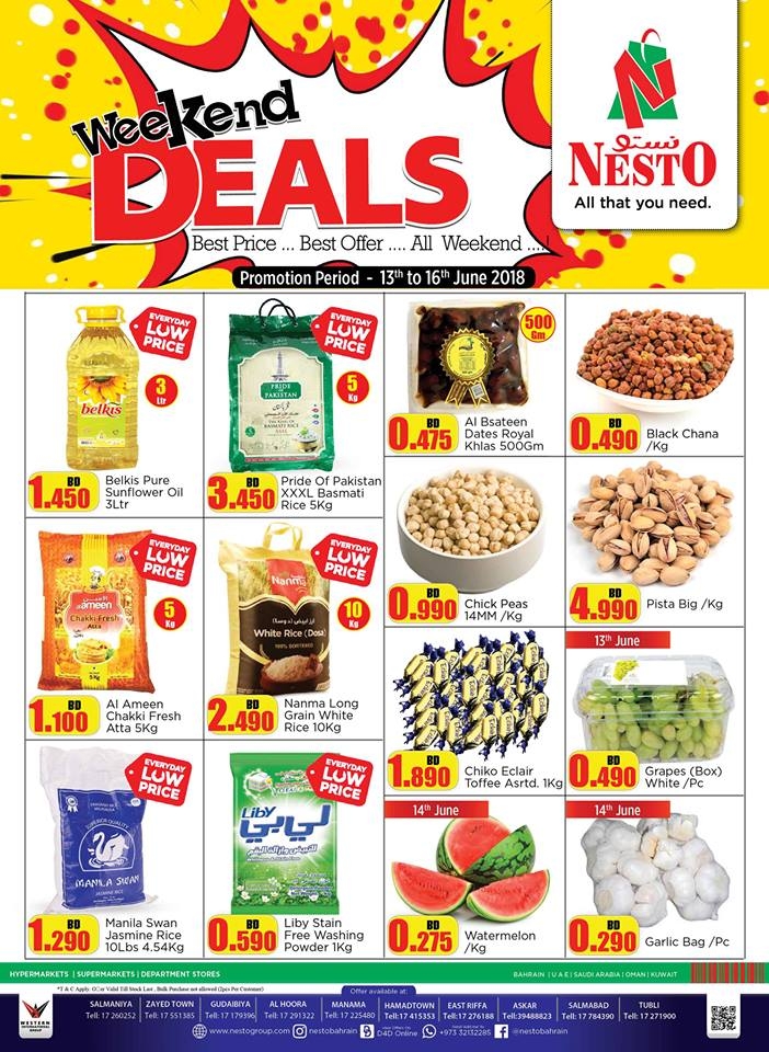 Nesto Supermarket Eid Weekend Deals