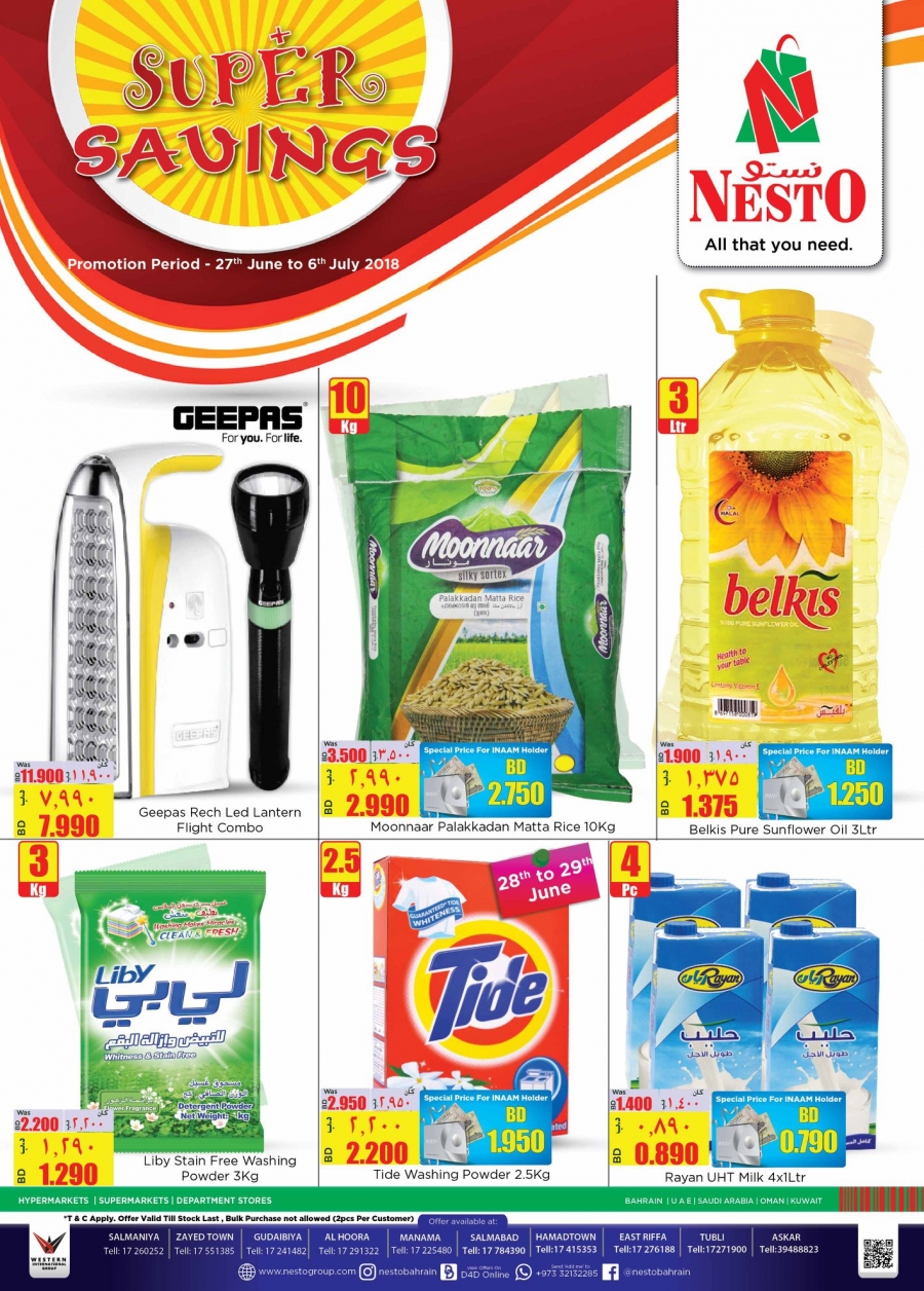 Nesto Supermarket Super Savings