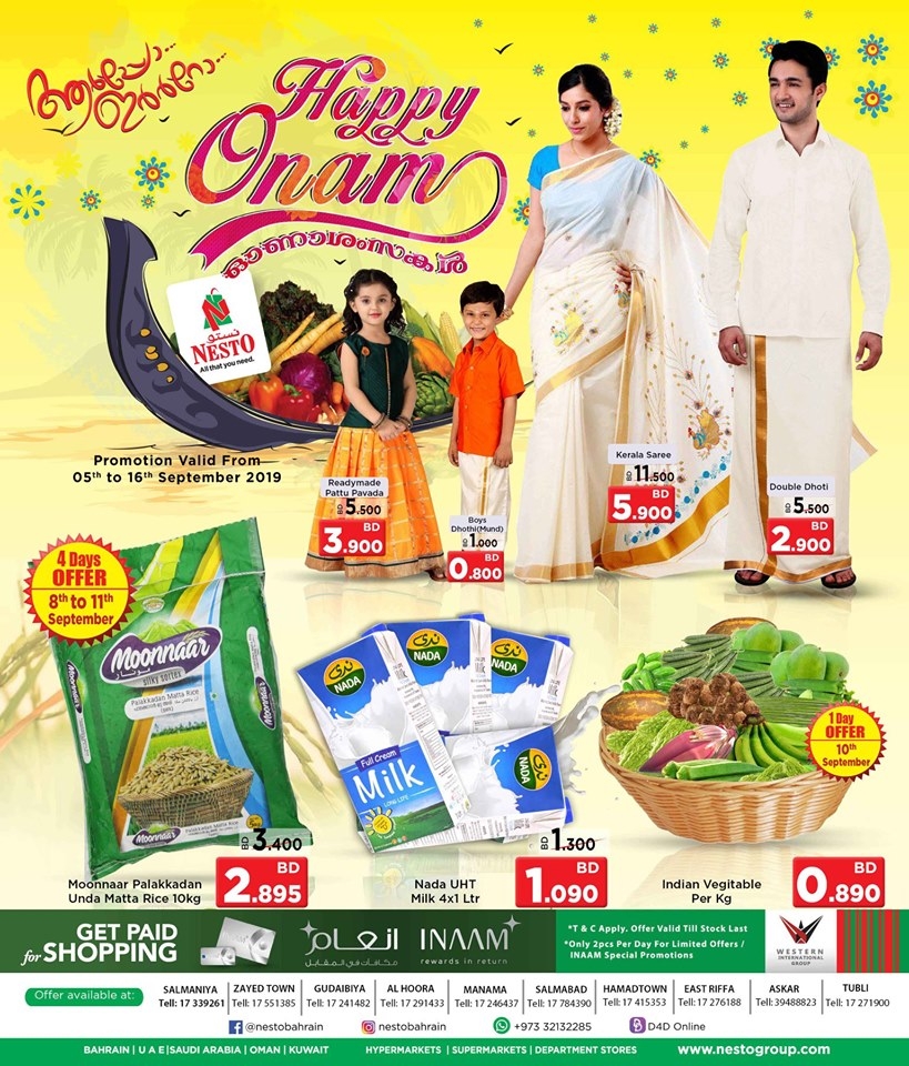 Nesto Happy Onam Offers