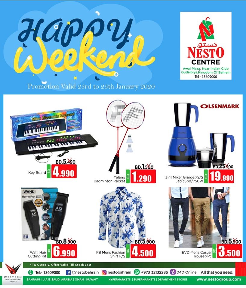 Nesto Centre Happy Weekend Offers