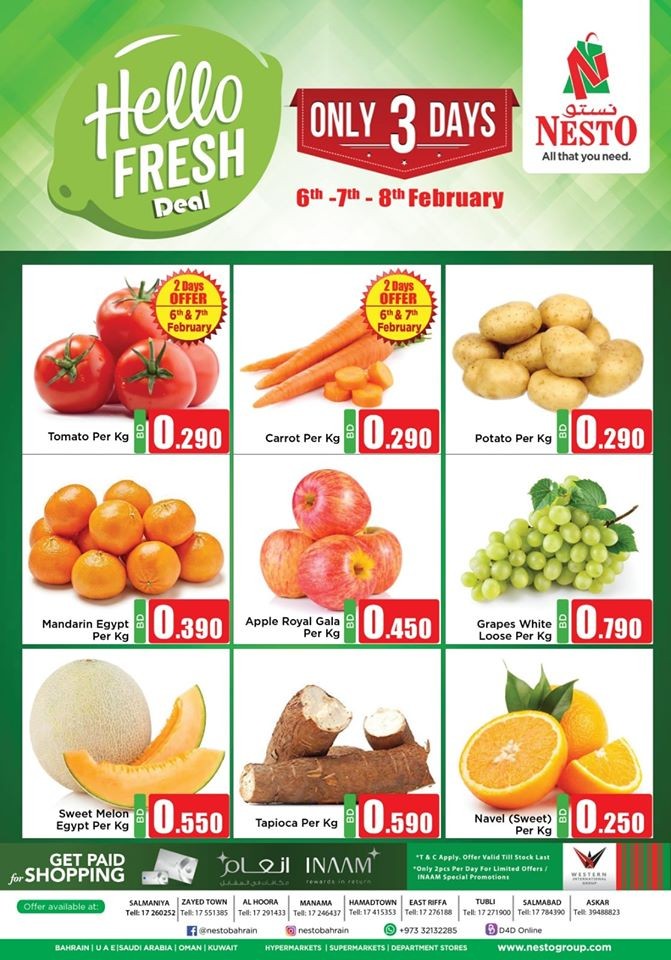 Nesto Supermarket 3 Days Fresh Deals