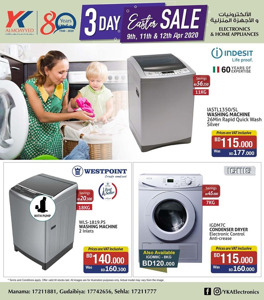 washing machine easter sale