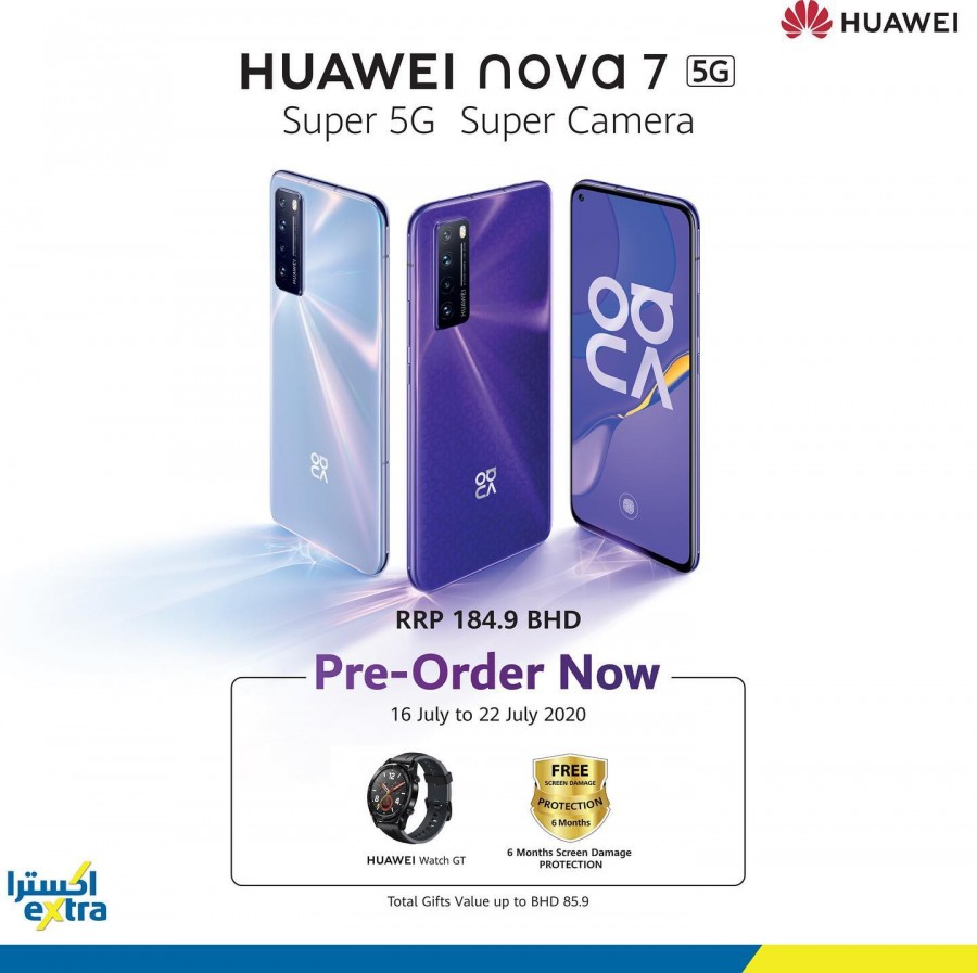 Huawei Nova 7 5G Pre Order Offers