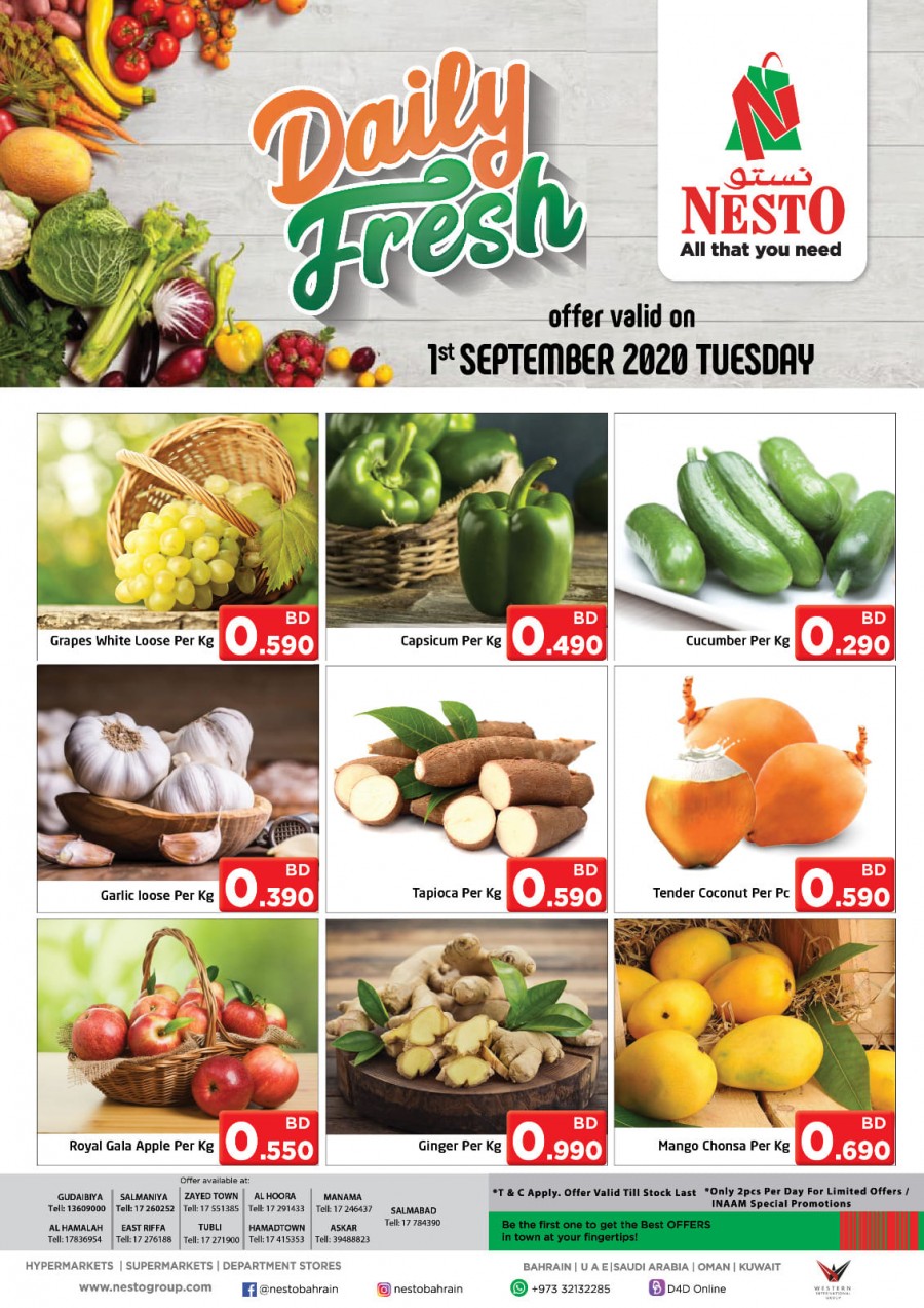 Nesto Hypermarket Daily Fresh Deals