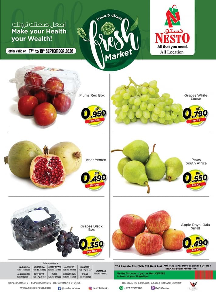 Nesto Weekend Fresh Market Deals