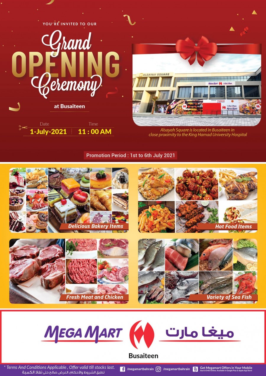 Mega Mart Grand Opening Offers