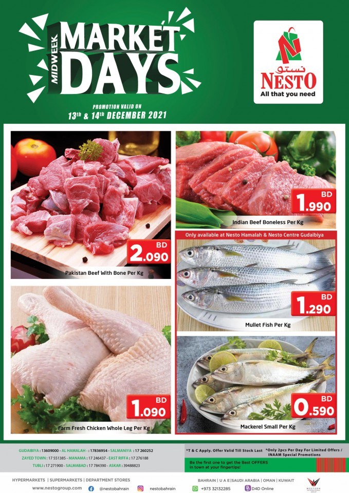 Nesto Midweek Market Days
