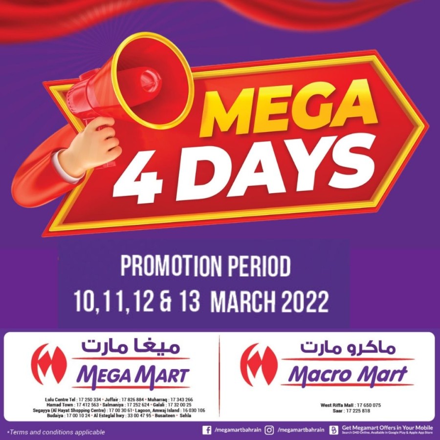  Mega Mart Mega 4 Days Promotion
