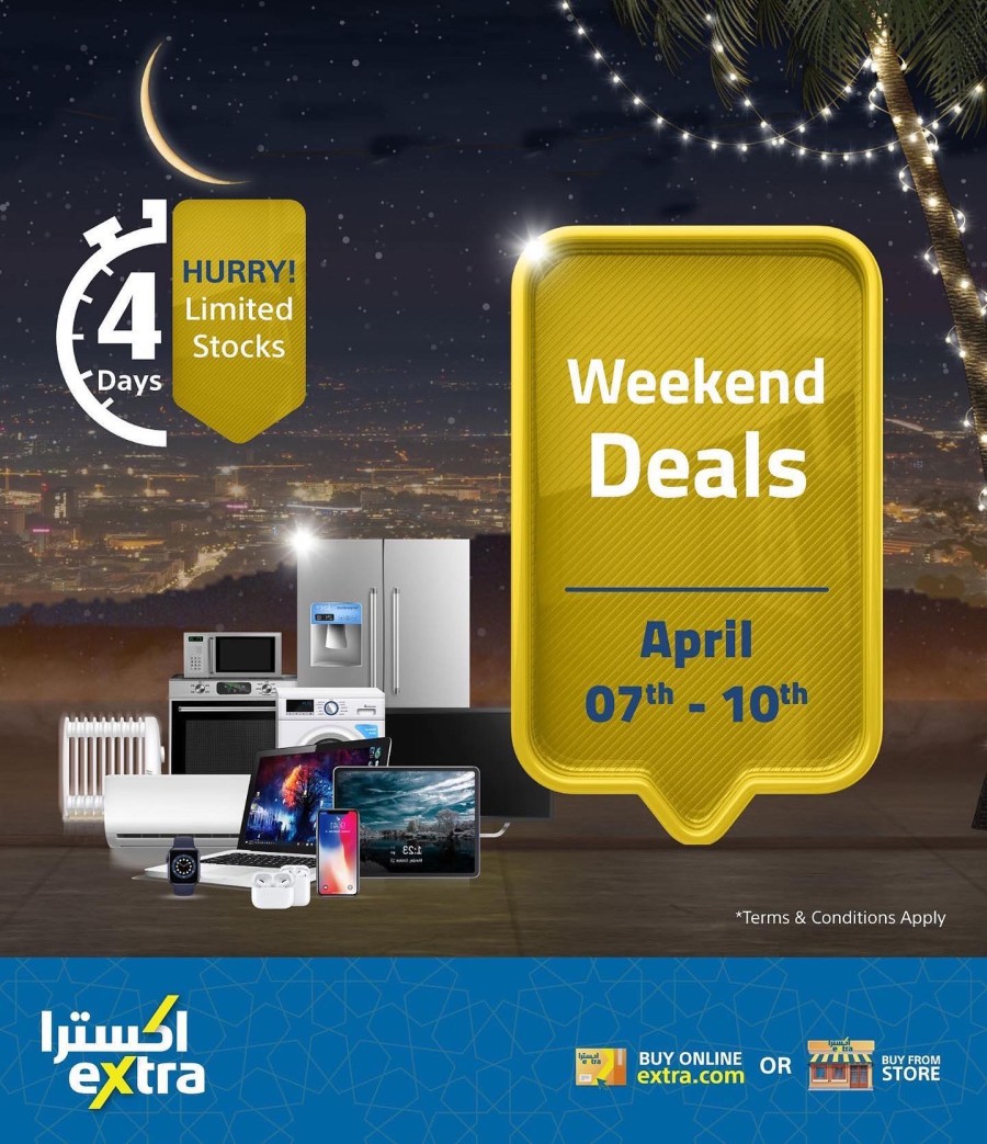 Extra Stores Weekend 7-10 April