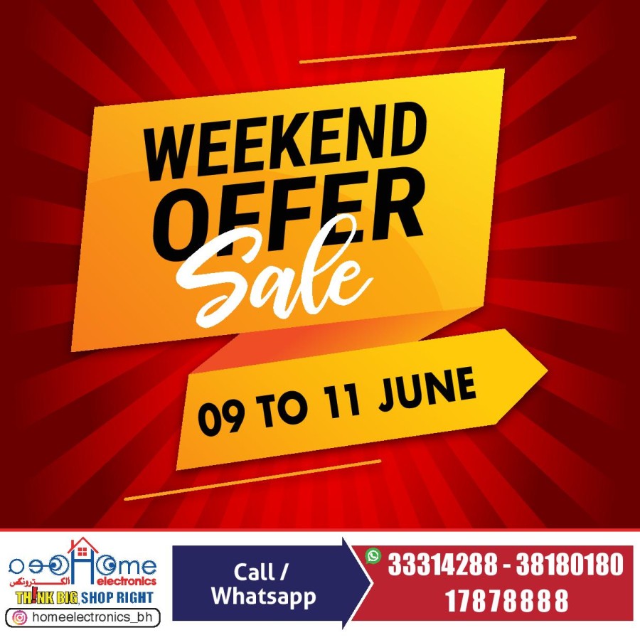 Home Electronics Weekend Sale 09-11 June