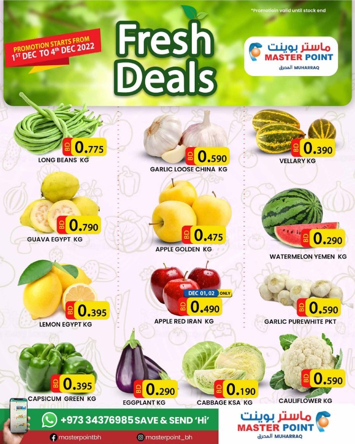 Master Point Fresh Promotions