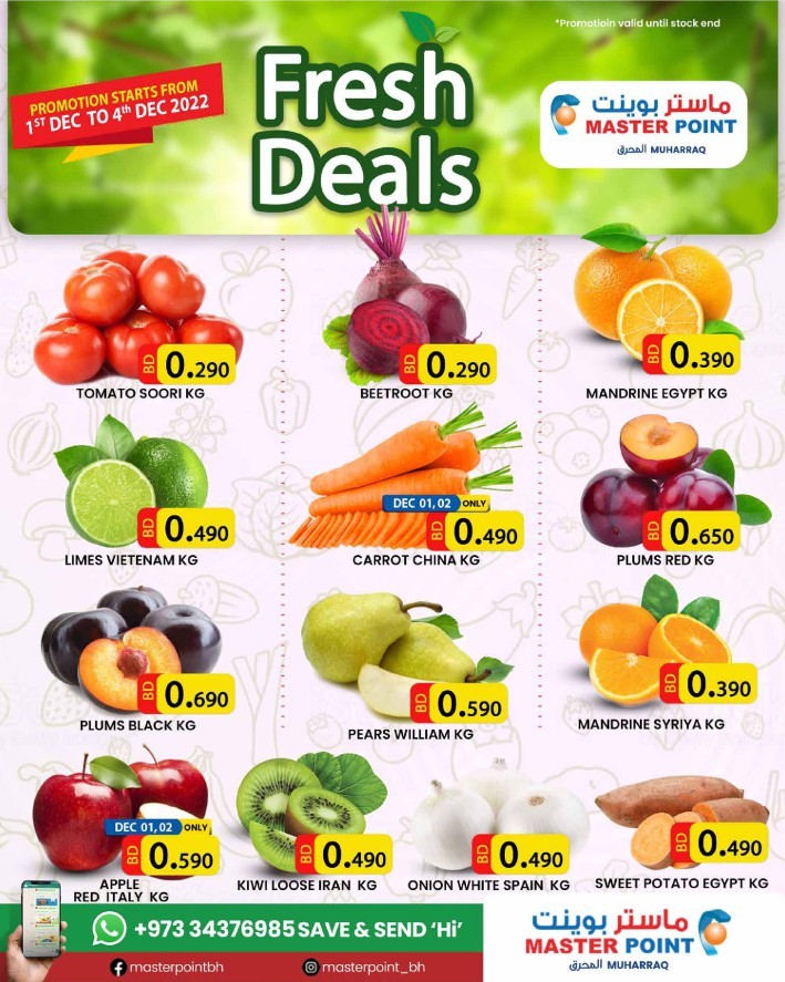 Master Point Fresh Promotions