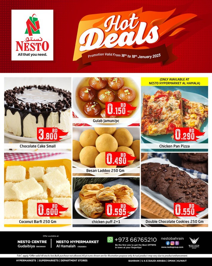 Hot Deals 16-18 January