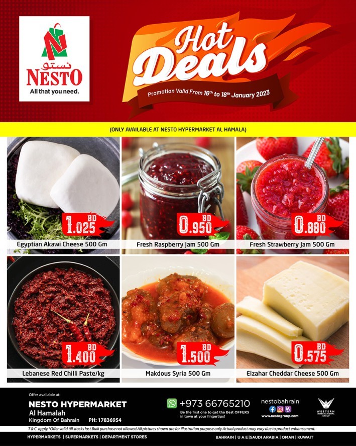 Hot Deals 16-18 January