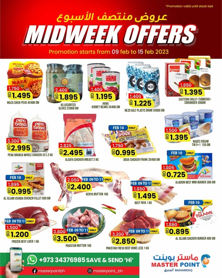 Master Point Midweek Offers