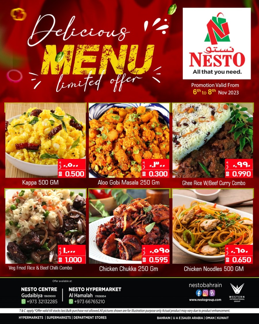 Nesto Delicious Menu Promotion