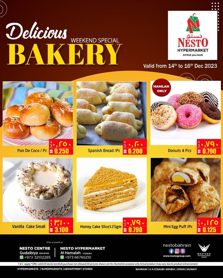 Weekend Special Delicious Bakery