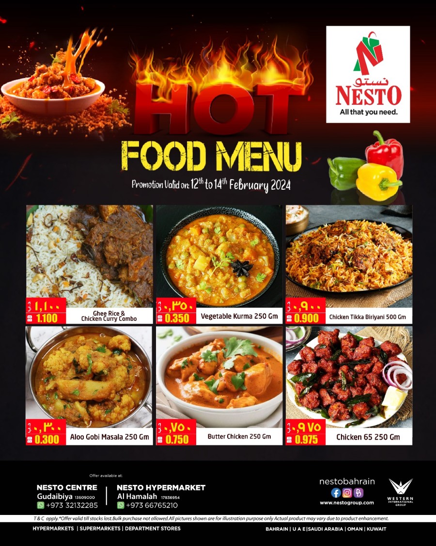 Hot Food Menu Promotion