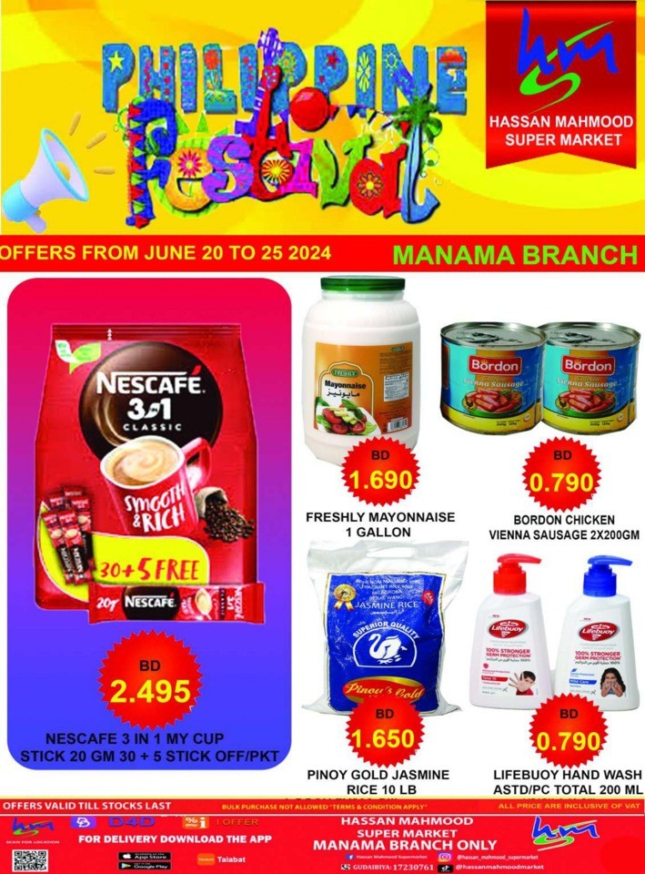 Philippine Festival Offer