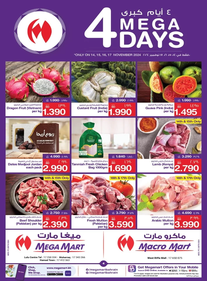 Mega Days 14-17 November 2024