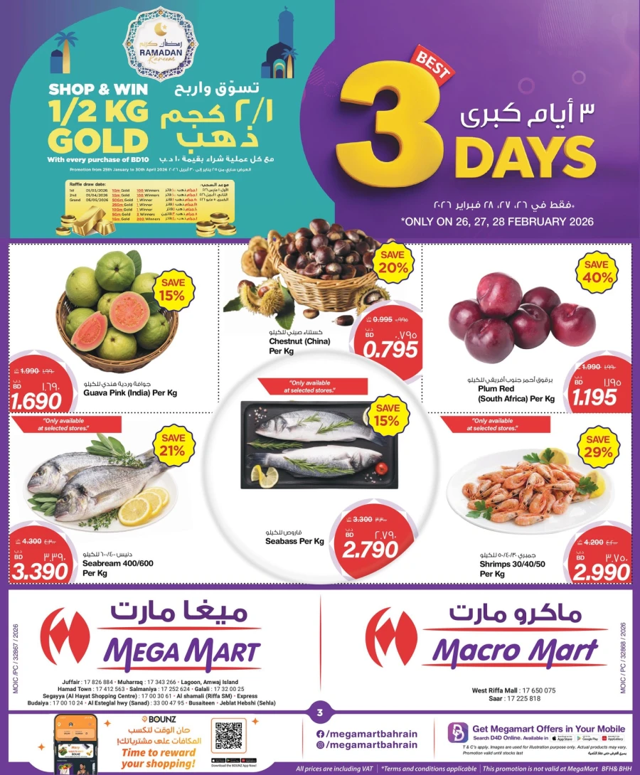 Mega Mart 3 Days Great Deals 