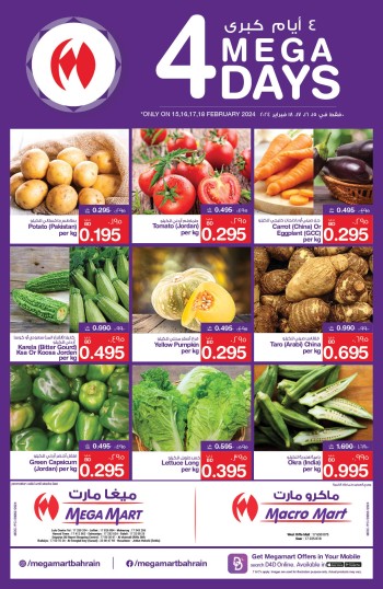 Mega Days 15-18 February 2024